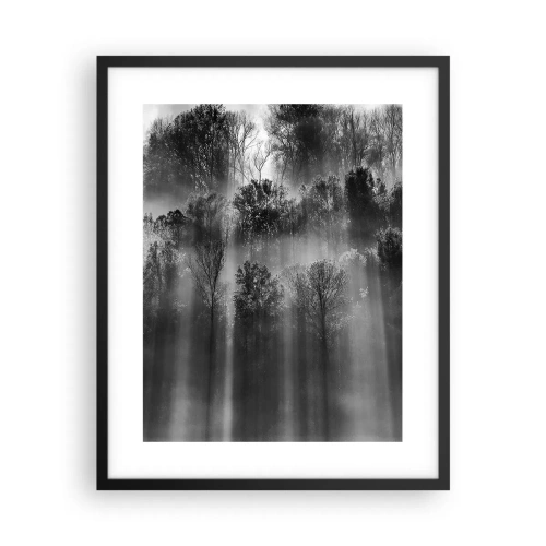 Affiche dans un cadre noir - Poster - Dans les flots de lumière - 40x50 cm