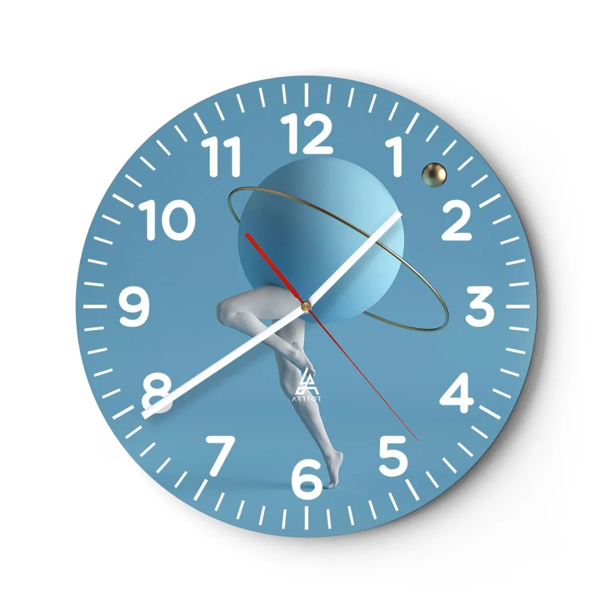 Horloge murale - Pendule murale - Et les planètes deviennent folles - 30x30 cm