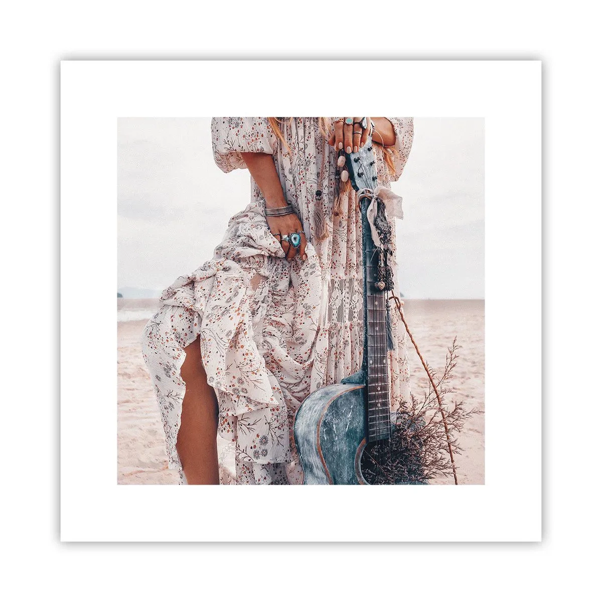 Affiche - Poster - Enfant de fleur en route - 30x30 cm