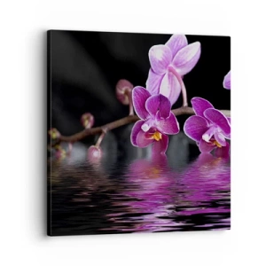 Impression sur toile - Image sur toile - Reflet lilas de la beauté - 30x30 cm