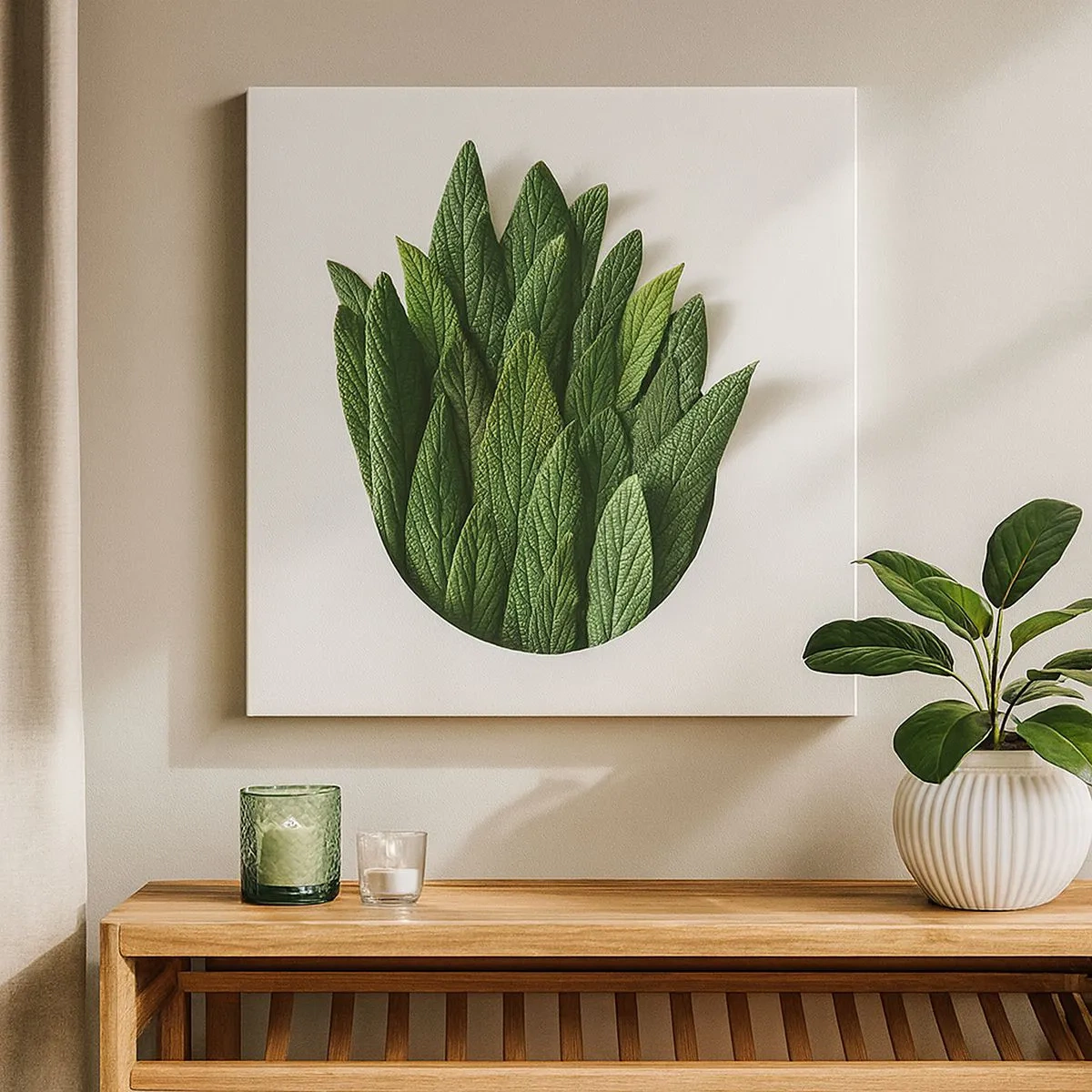 Impression sur toile - Image sur toile - Curiosité sans retenue - 30x30 cm