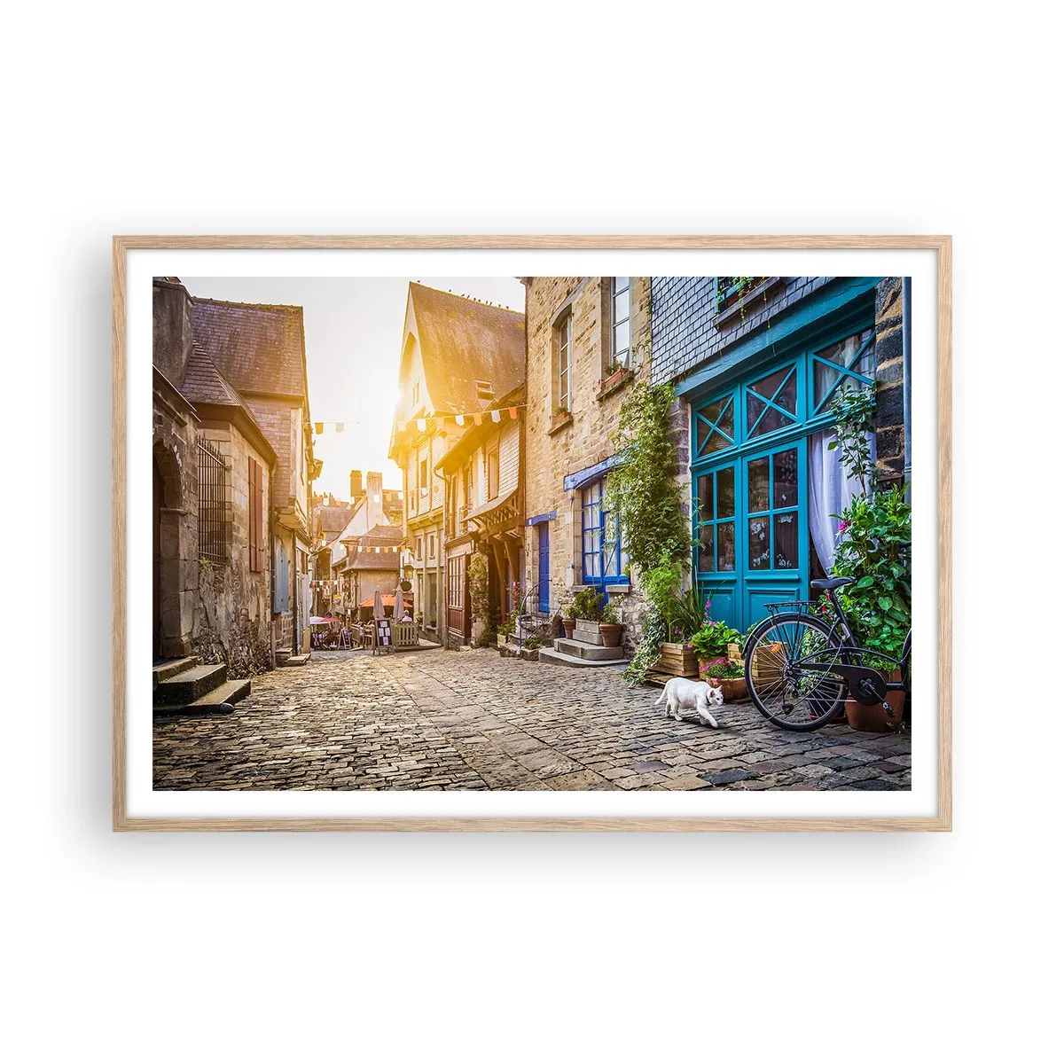 Affiche dans un chêne clair - Poster - Aux confins du monde - 100x70 cm