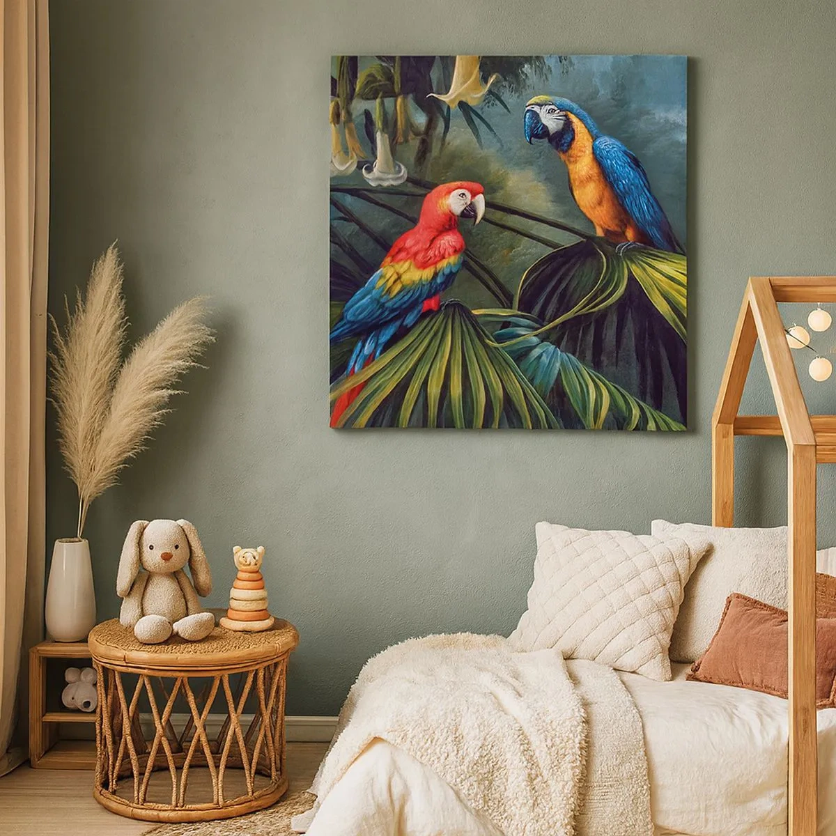 Impression sur toile - Image sur toile - Romantisme dans les tropiques - 30x30 cm