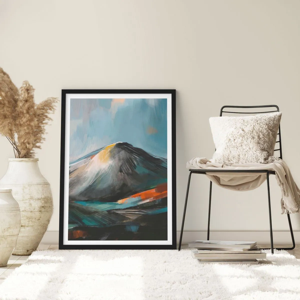 Affiche dans un cadre noir - Poster - Brut et beau - 40x50 cm