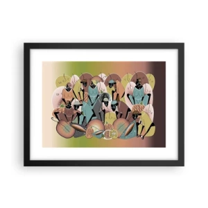 Affiche dans un cadre noir - Poster - De grandes fêtes arrivent - 40x30 cm