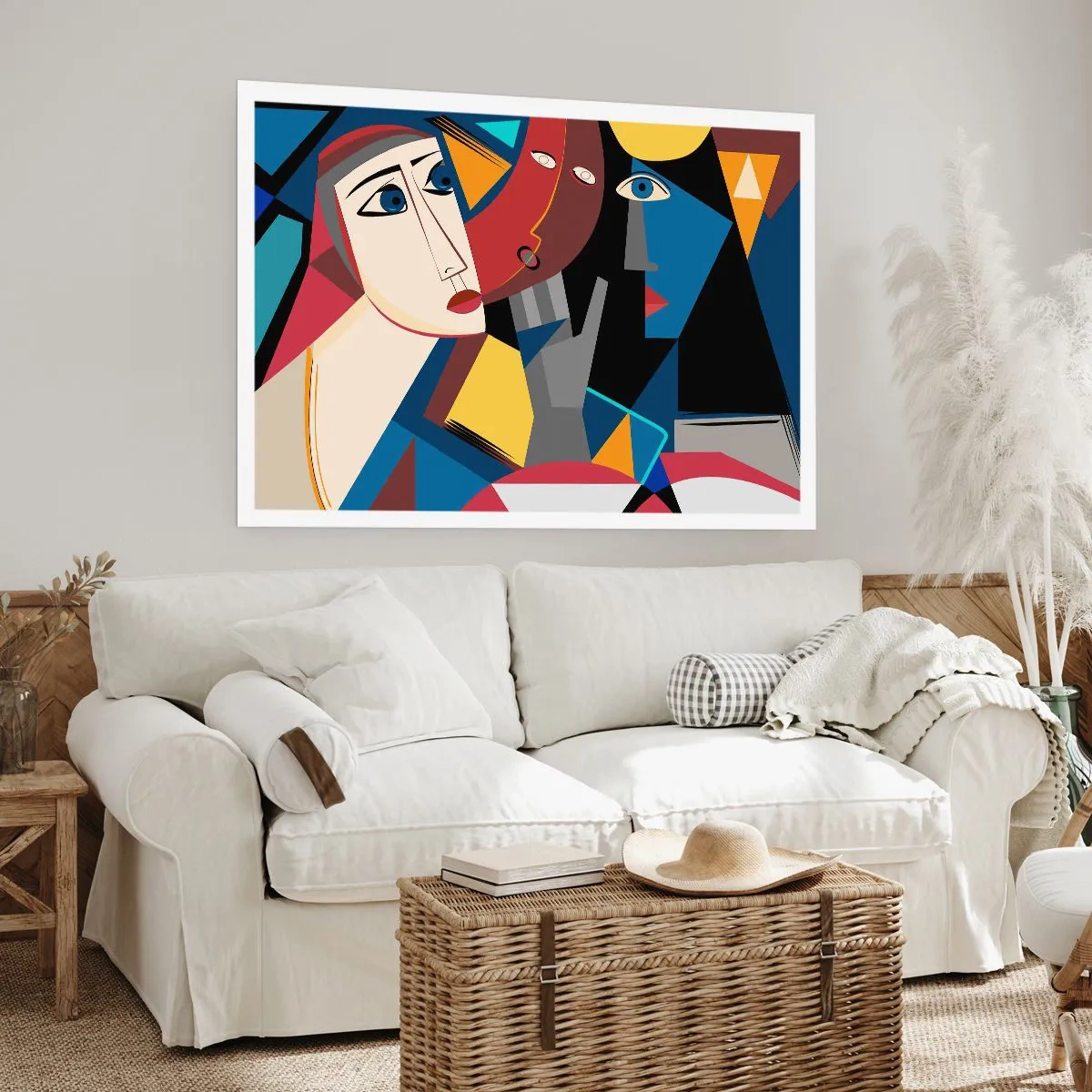 Affiche - Poster - Une conversation entre cubistes - 70x50 cm