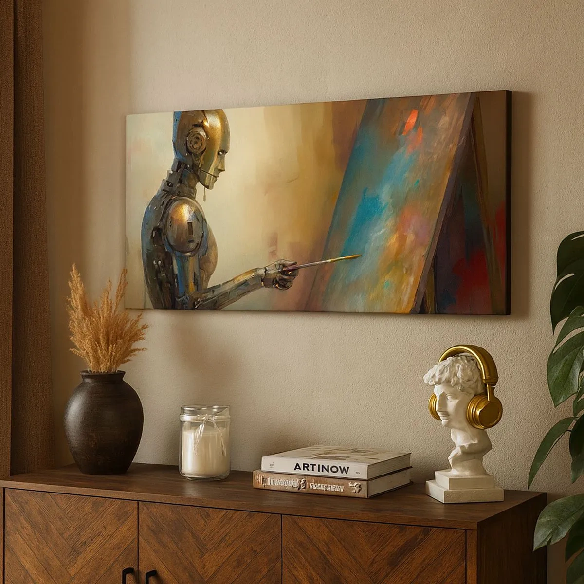 Impression sur toile - Image sur toile - L'art du futur - 100x40 cm