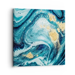 Impression sur toile - Image sur toile - Vortex bleu - 30x30 cm