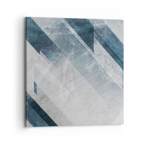 Impression sur toile - Image sur toile - Composition spatiale - mouvement gris - 70x70 cm
