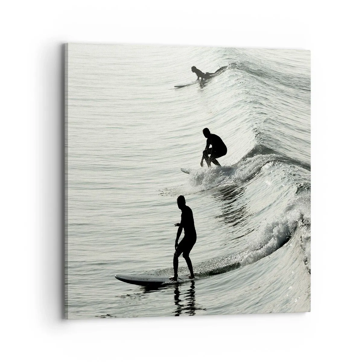 Impression sur toile - Image sur toile - A la rencontre de la vague - 70x70 cm