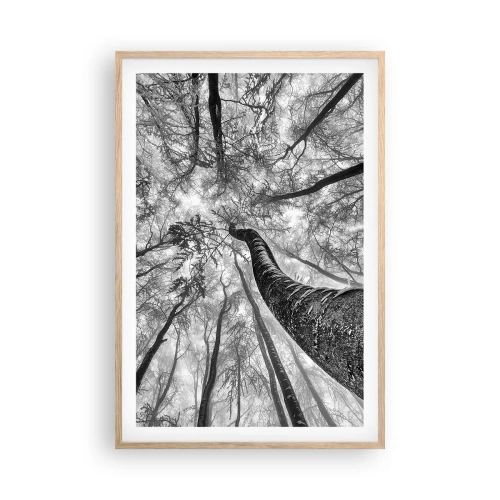 Affiche dans un chêne clair - Poster - Course vers la lumière - 61x91 cm