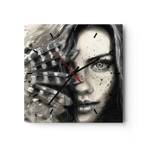 Horloge murale - Pendule murale - Beauté sauvage - 40x40 cm