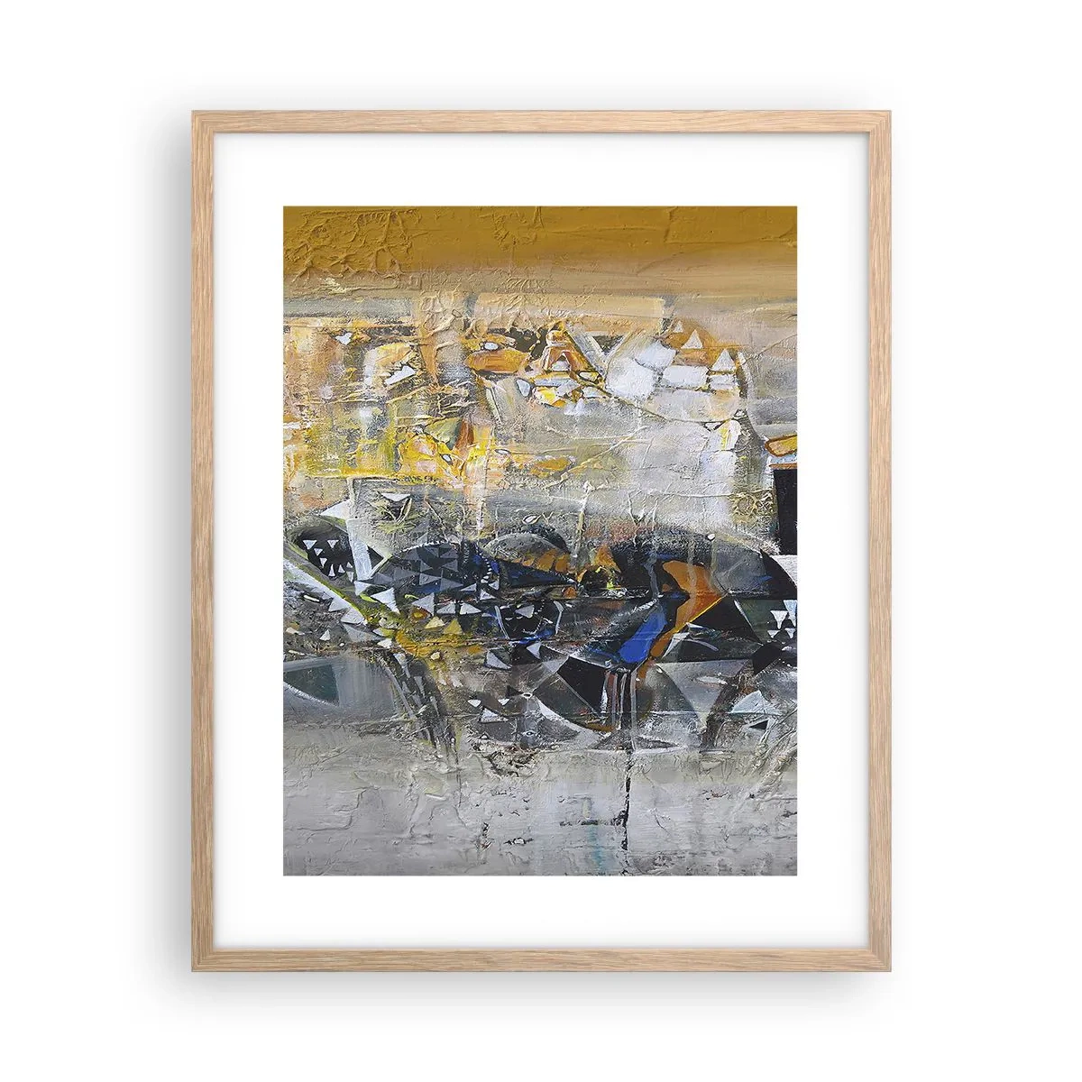 Affiche dans un chêne clair - Poster - Tout se met en place - 40x50 cm