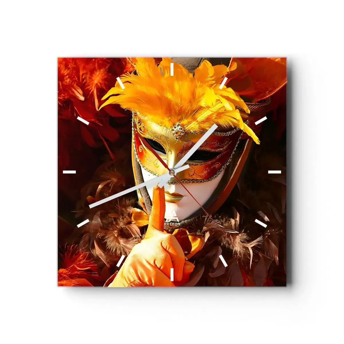 Horloge murale - Pendule murale - Le secret est une partie du jeu - 40x40 cm