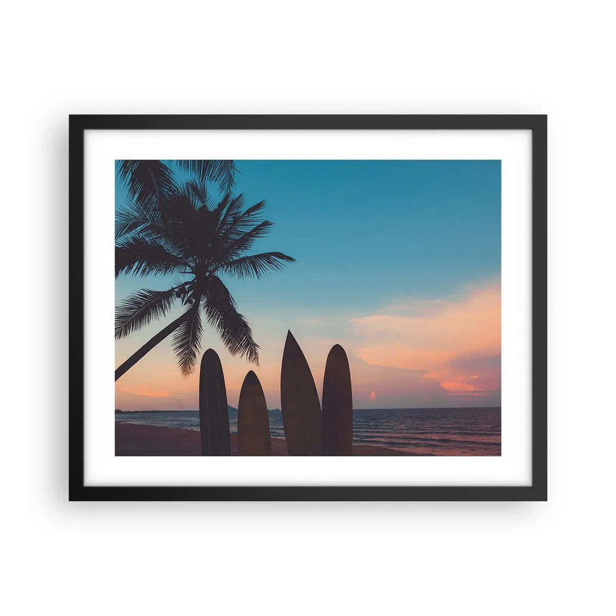 Affiche dans un cadre noir - Poster - Demain sera amusant aussi - 50x40 cm