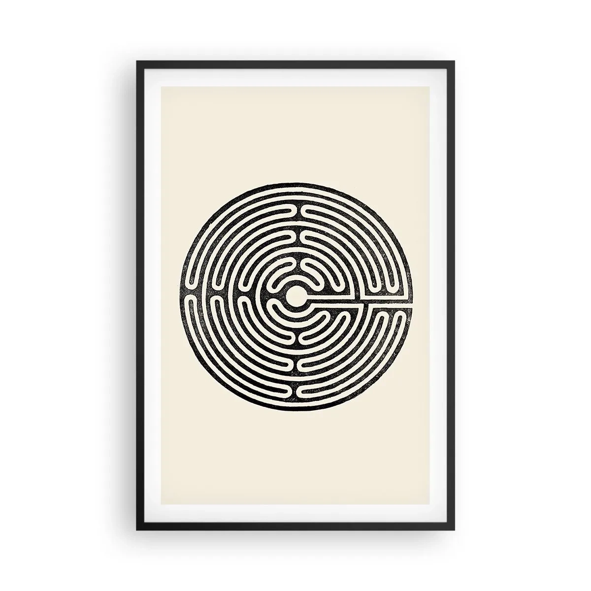 Affiche dans un cadre noir - Poster - Ordre mystérieux - 61x91 cm