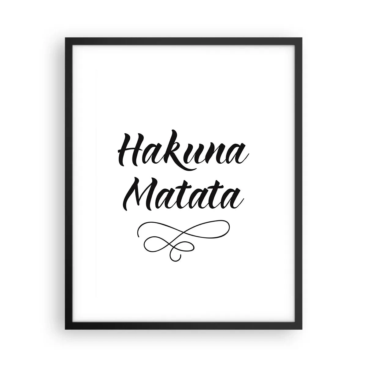 Affiche dans un cadre noir - Poster - Le meilleur conseil - 40x50 cm