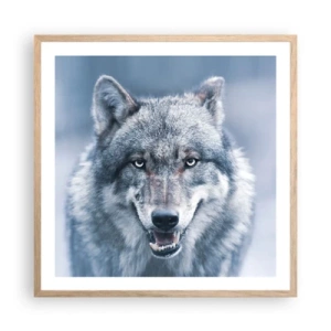 Affiche dans un chêne clair - Poster - Relèverez-vous le défi ? - 60x60 cm