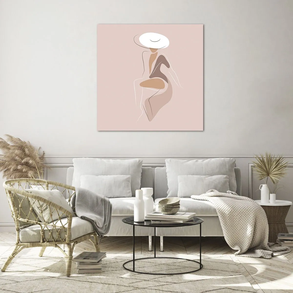 Impression sur verre - Image sur verre - Être une dame - 70x70 cm