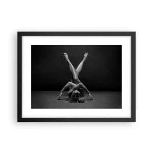 Affiche dans un cadre noir - Poster - Géométrie de la nudité - 40x30 cm