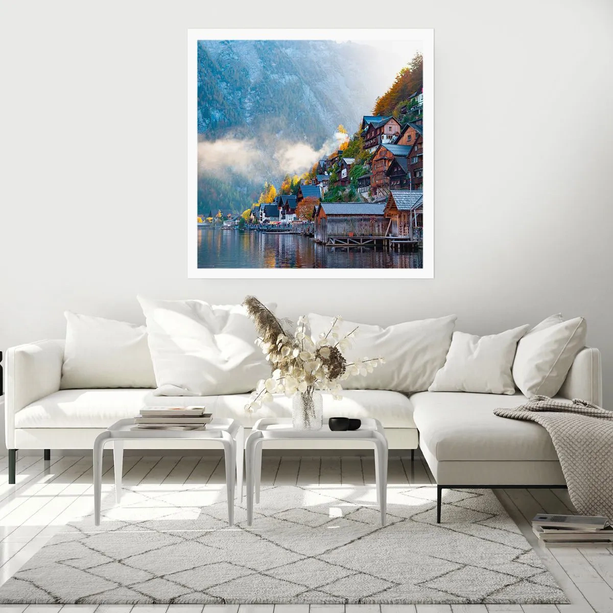 Affiche - Poster - Ambiance alpine - 40x40 cm