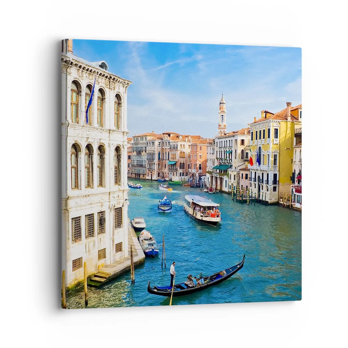 Impression sur toile - Image sur toile - Trafic de rue unique au monde - 30x30 cm