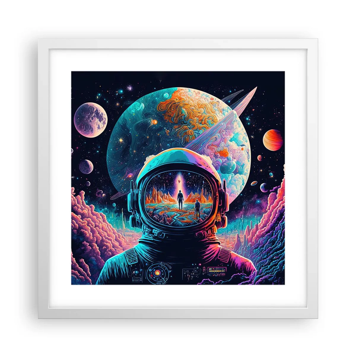 Affiche dans un cadre blanc - Poster - Les philosophes n'en ont pas rêvé - 40x40 cm