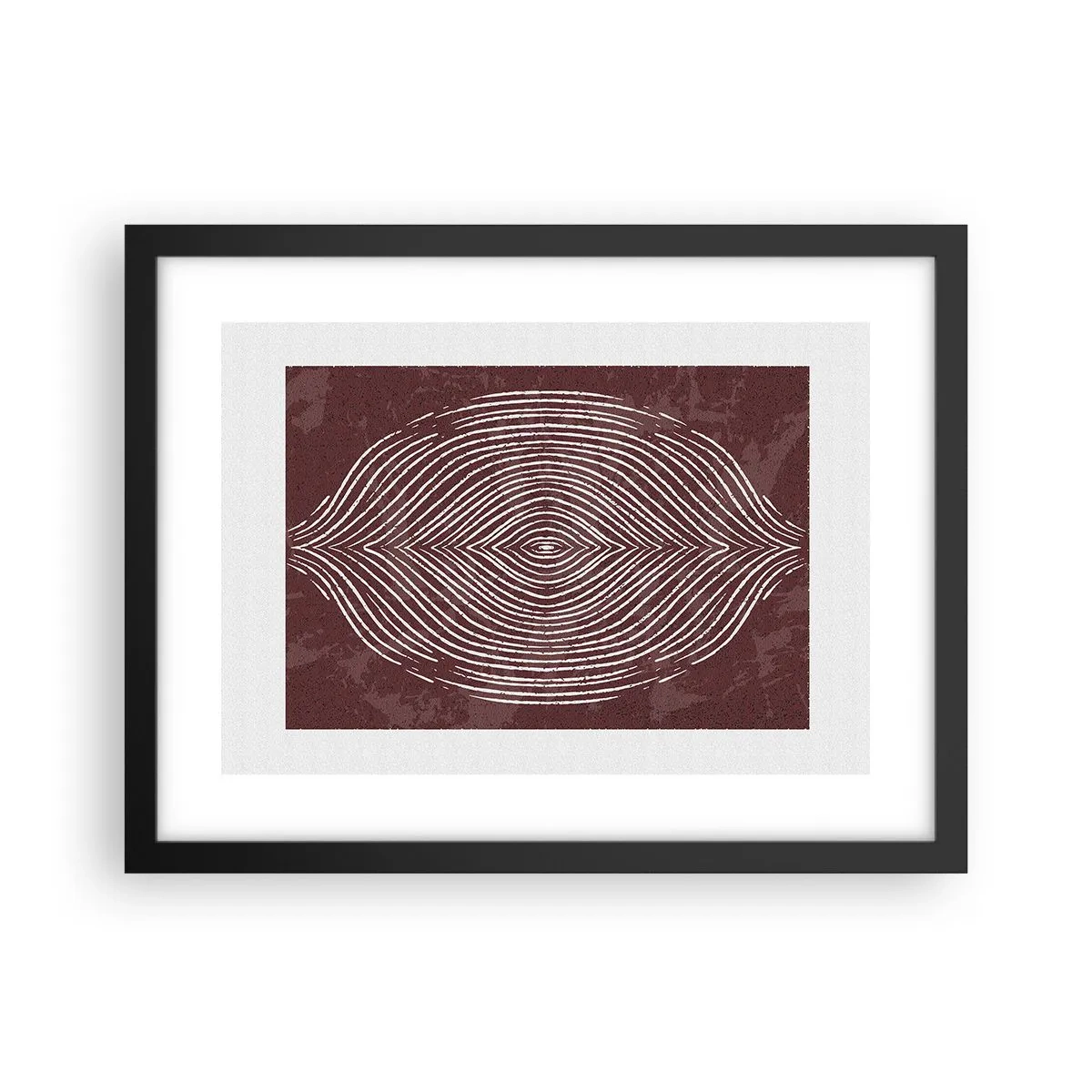 Affiche dans un cadre noir - Poster - L'espace parle - 40x30 cm