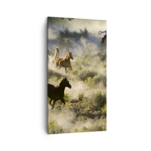 Impression sur toile - Image sur toile - Rivalité - liberté ou force masculine ? - 45x80 cm