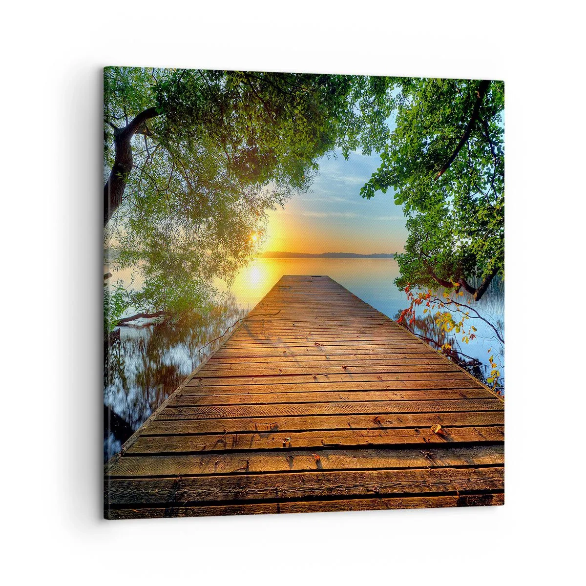 Impression sur toile - Image sur toile - Prenez votre temps, asseyez-vous - 50x50 cm