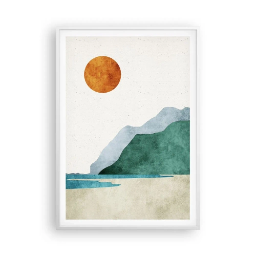 Affiche dans un cadre blanc - Poster - Le paysage comme il se doit - 70x100 cm