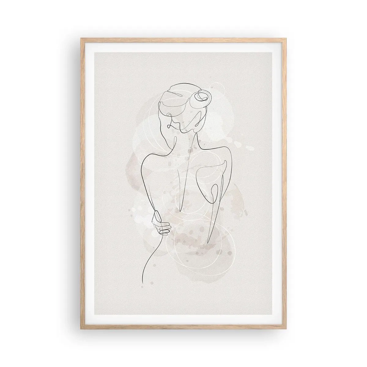 Affiche dans un chêne clair - Poster - Comme un instrument sensible - 70x100 cm