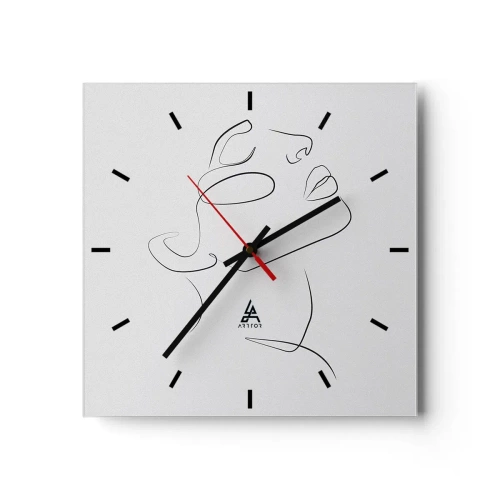 Horloge murale - Pendule murale - Méandre du rêve - 40x40 cm