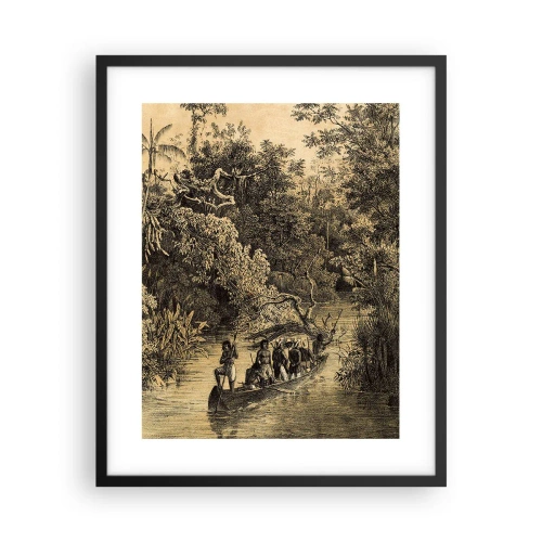 Affiche dans un cadre noir - Poster - Expédition à la source - 40x50 cm