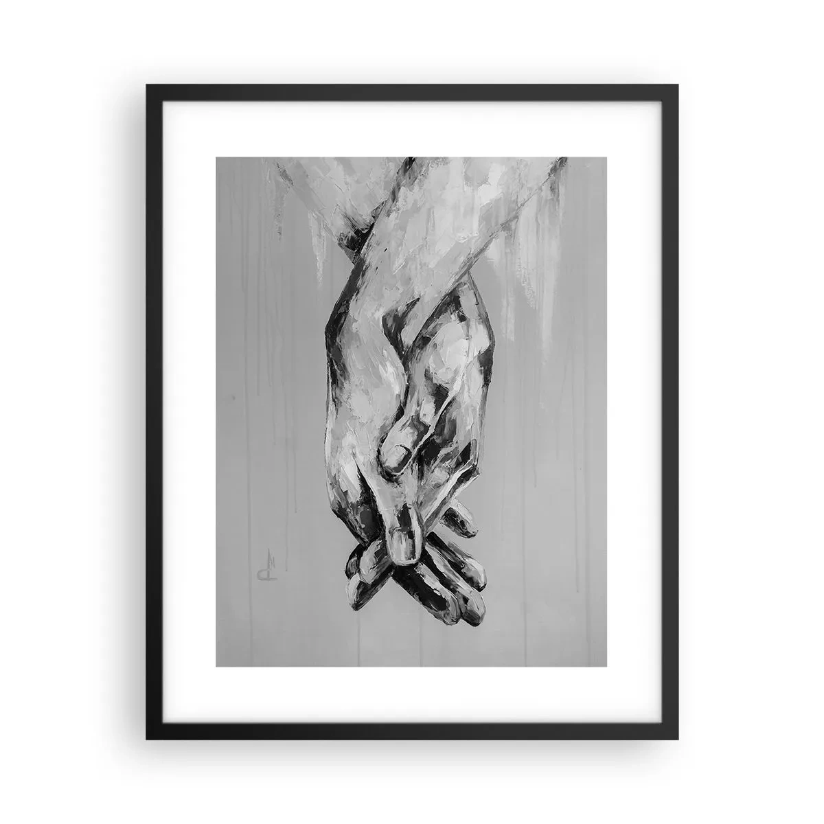 Affiche dans un cadre noir - Poster - Début... - 40x50 cm