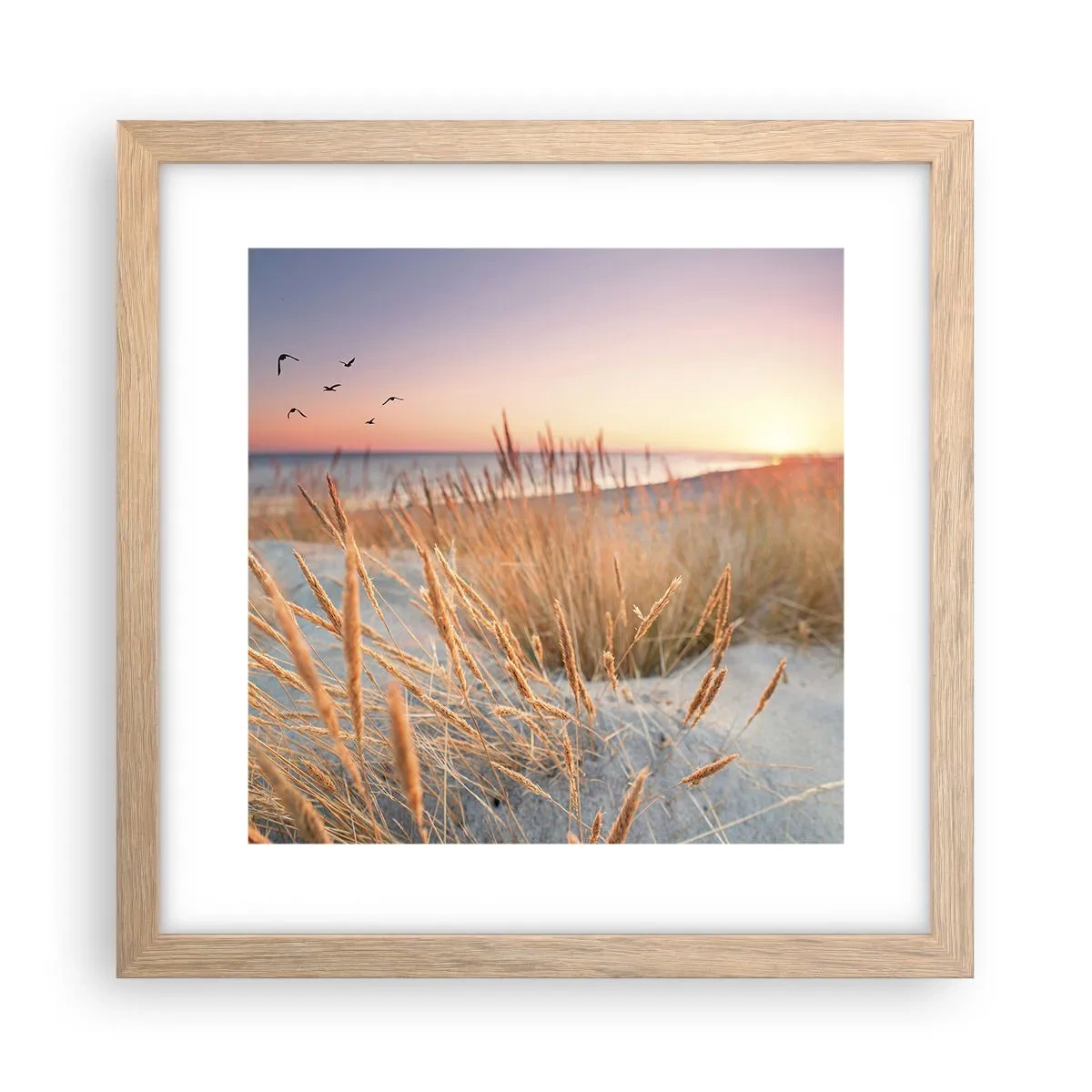 Affiche dans un chêne clair - Poster - Berceuse baltique - 30x30 cm