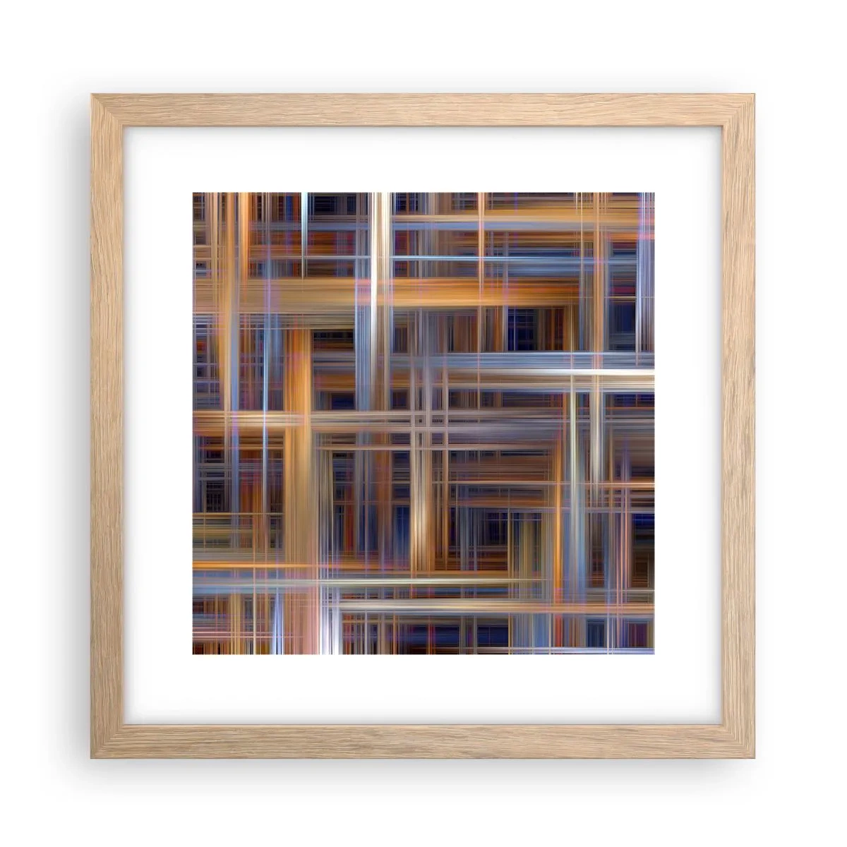 Affiche dans un chêne clair - Poster - Tissé de lumière - 30x30 cm