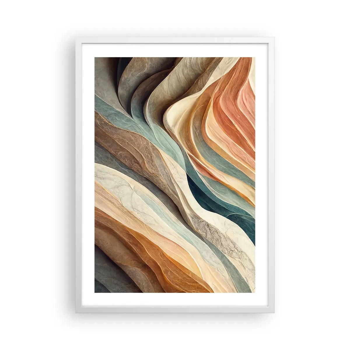 Affiche dans un cadre blanc - Poster - Le moment avant le changement - 50x70 cm