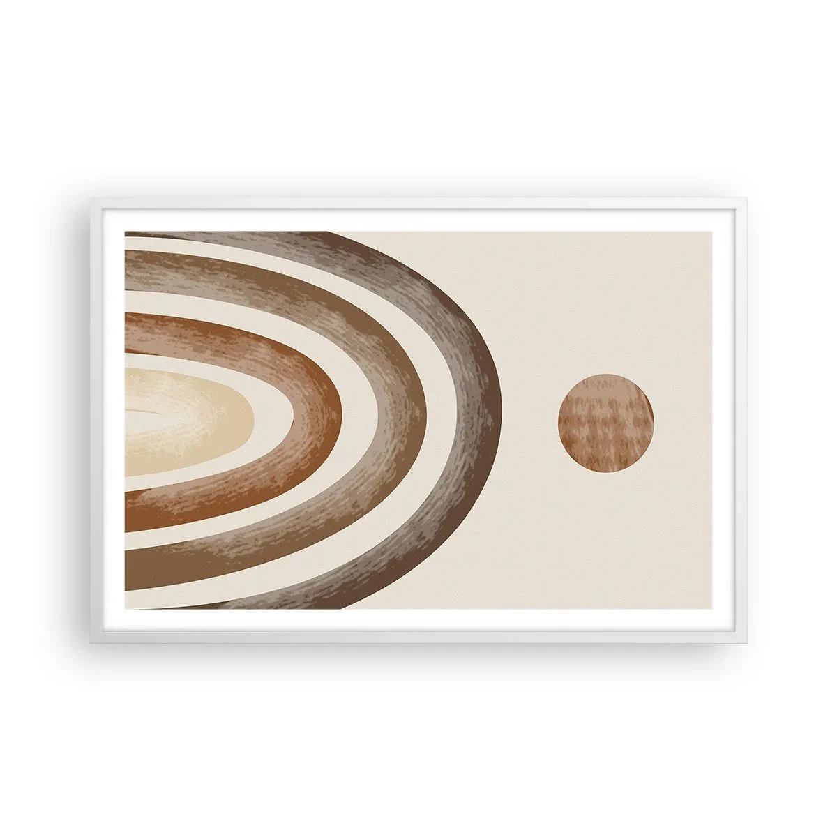 Affiche dans un cadre blanc - Poster - Dans une galaxie lointaine - 91x61 cm