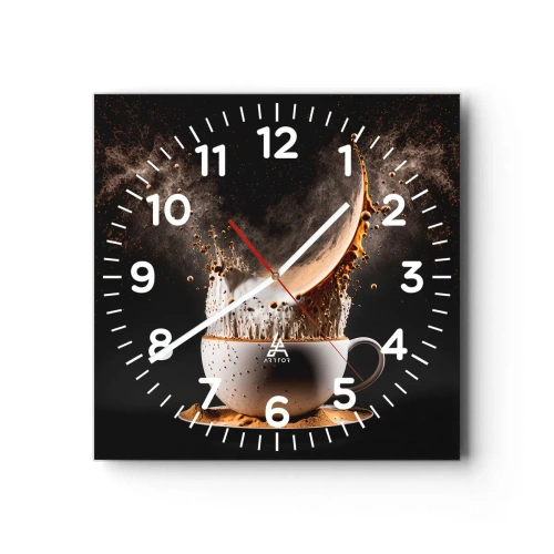 Horloge murale - Pendule murale - Une explosion de saveur - 30x30 cm