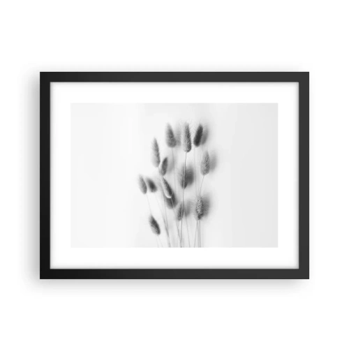 Affiche dans un cadre noir - Poster - Son herbe duveteuse - 40x30 cm