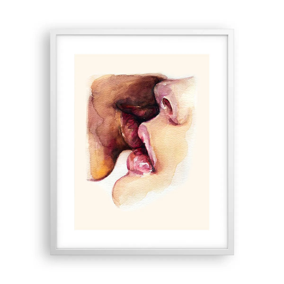 Affiche dans un cadre blanc - Poster - Comme le jour et la nuit, la terre et le ciel - 40x50 cm