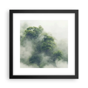 Affiche dans un cadre noir - Poster - Enveloppé de brouillard - 30x30 cm
