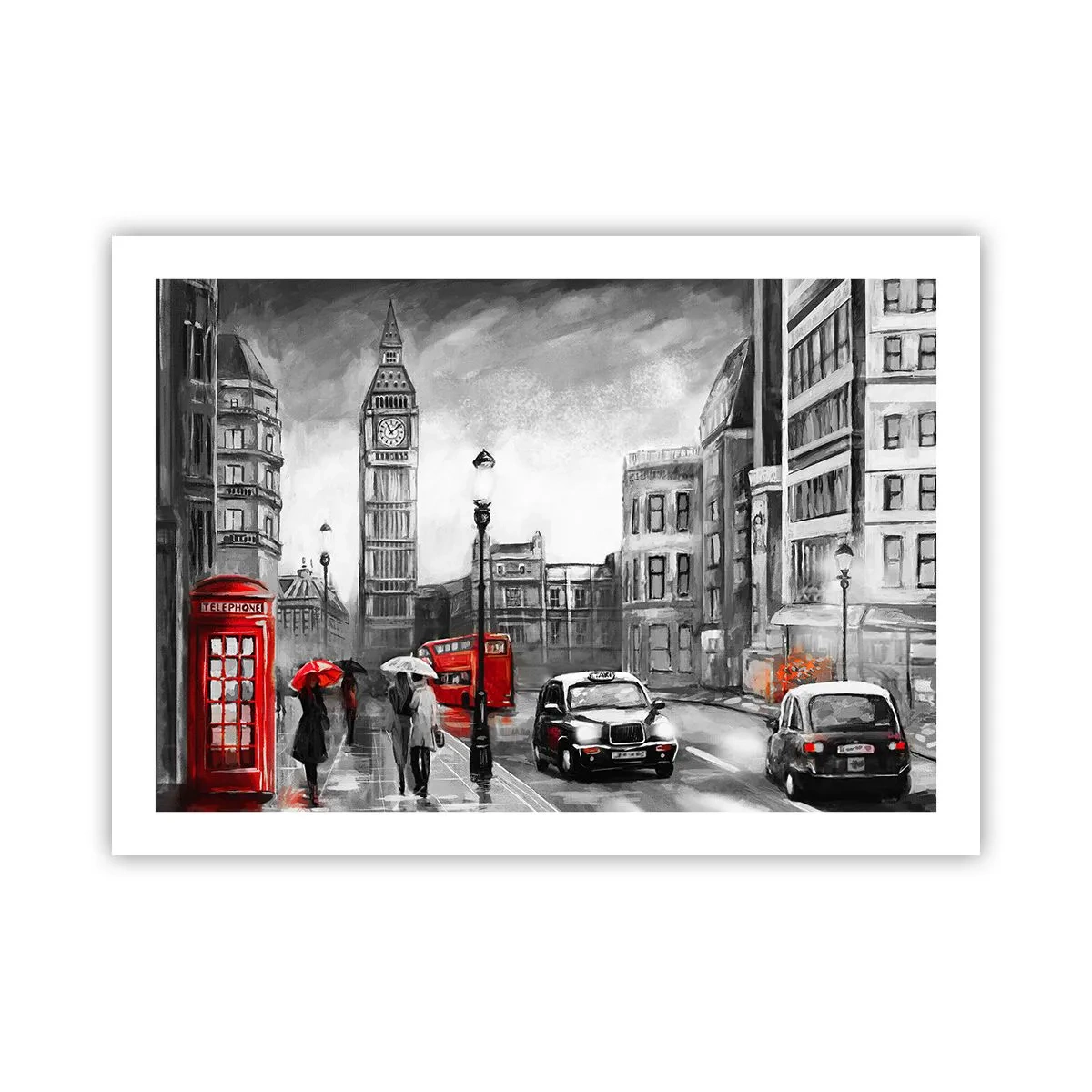 Affiche - Poster - Pas du tout une ville grise - 70x50 cm