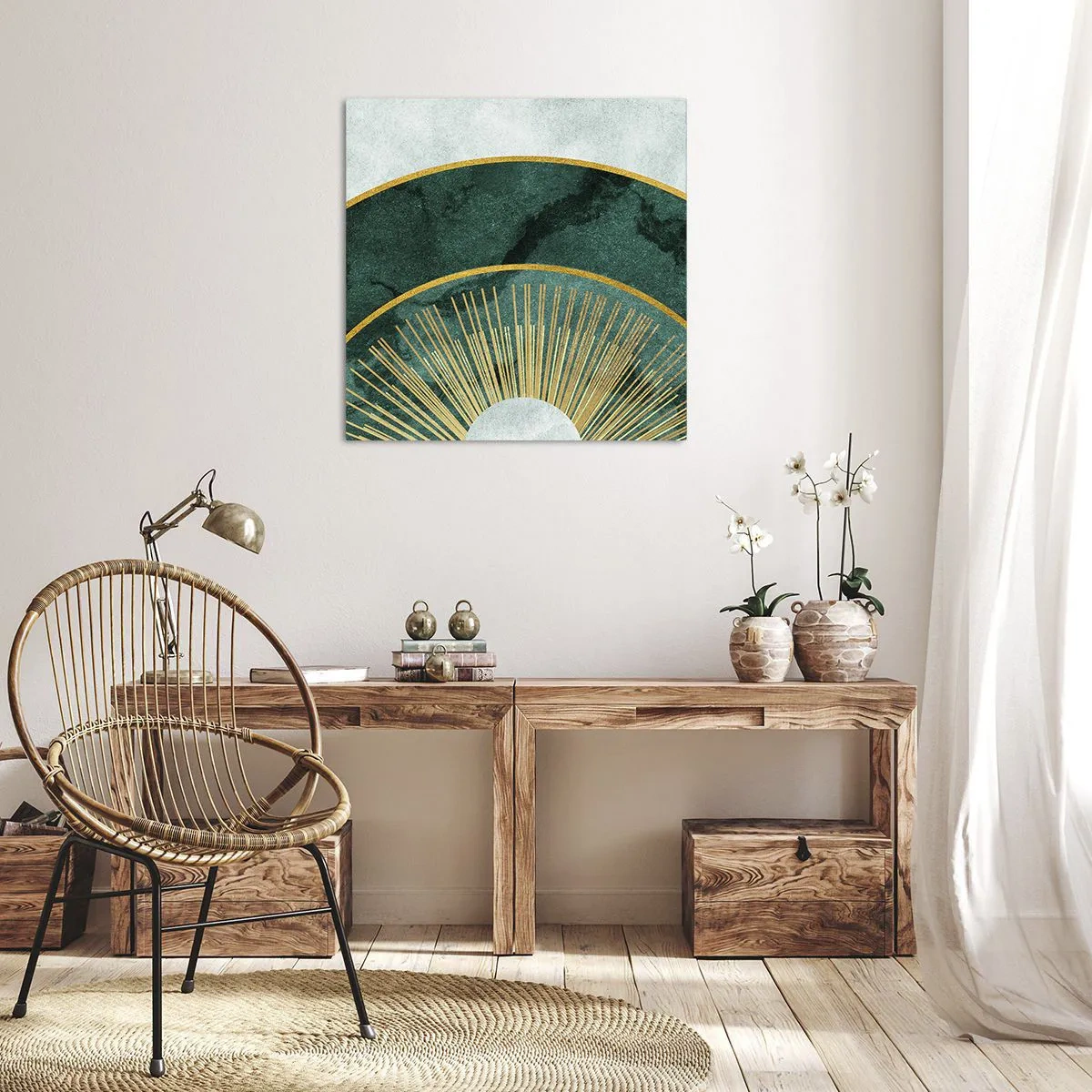 Impression sur toile - Image sur toile - Un autre système solaire - 70x70 cm