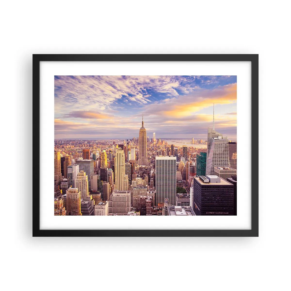 Affiche dans un cadre noir - Poster - Atteindre les nuages ​​eux-mêmes - 50x40 cm