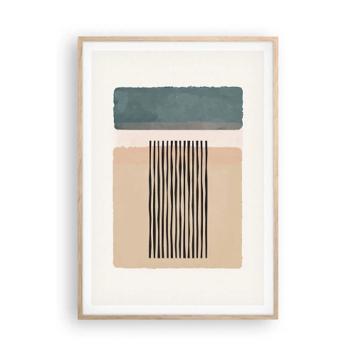 Affiche dans un chêne clair - Poster - Tout est en ordre - 70x100 cm