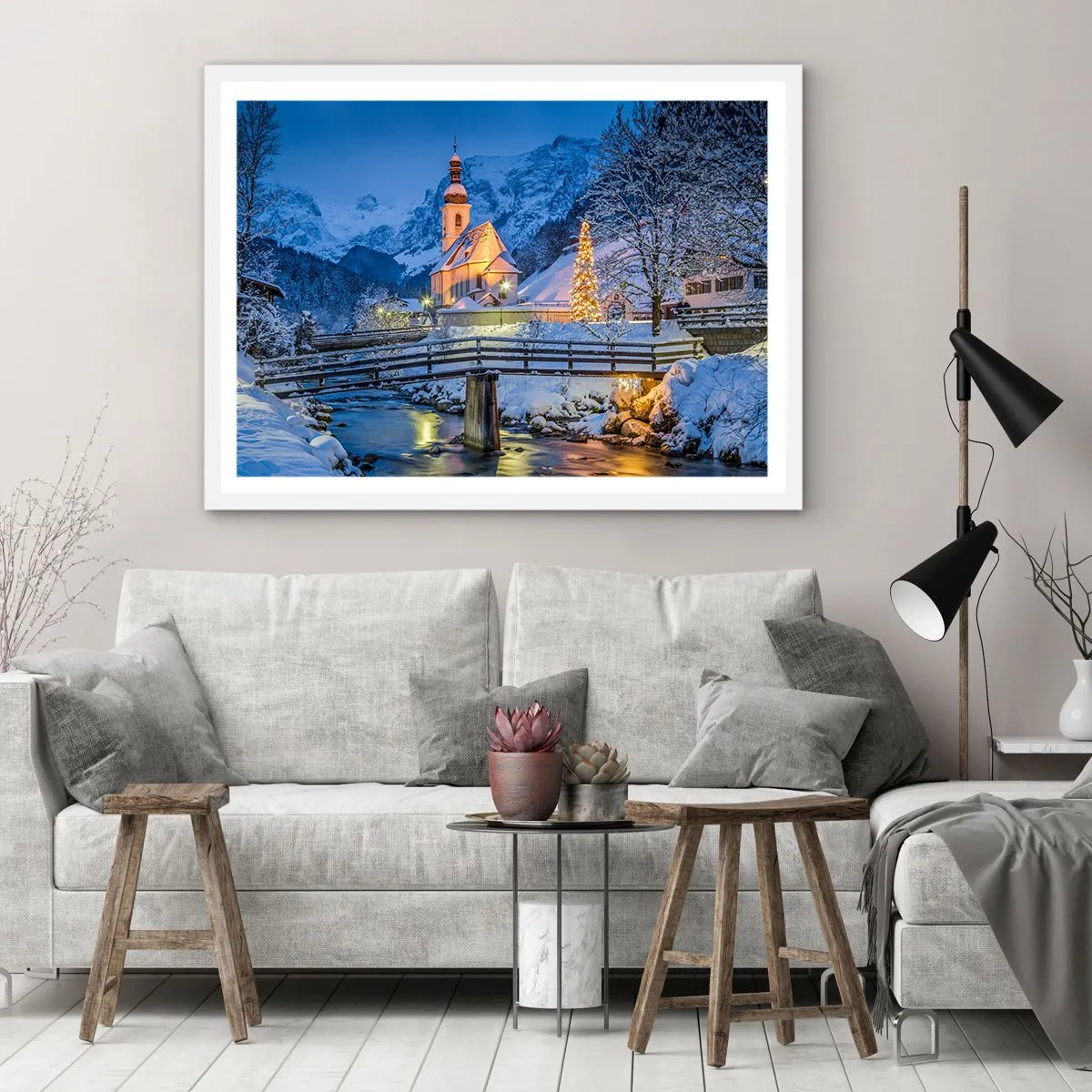 Affiche dans un cadre blanc - Poster - L'âme du monde - 40x30 cm