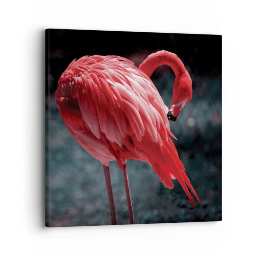 Impression sur toile - Image sur toile - Poème cramoisi de la nature - 30x30 cm