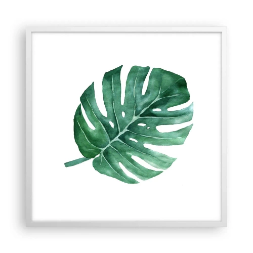 Affiche dans un cadre blanc - Poster - Concept vert - 60x60 cm